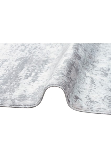 Sateen St 01 Grey Hav Vermez Yıkanabilir Kaymaz Ince Dokuma Modern Makine Dokuması Halı fırsatları