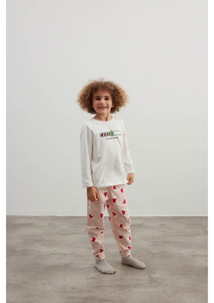 Erkek Çocuk Pamuklu Uzun Kollu Pijama Takımı modelleri