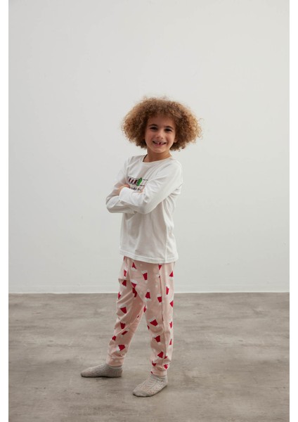 Erkek Çocuk Pamuklu Uzun Kollu Pijama Takımı indirimleri