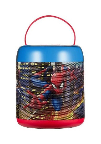 Marvel Spıder-Man Bluetooth Hoparlör ve Mikrofon Kablosuz Marvel Spıderman Karaoke Seti Mikrofonlu