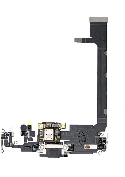 Iphone 11 Pro Max Şarj Soketi Mikrofon Filmi Flex Siyah