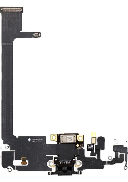 Iphone 11 Pro Max Şarj Soketi Mikrofon Filmi Flex Siyah