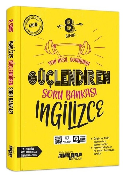 8. Sınıf Güçlendiren Ingilizce Soru Bankası Ankara Yayınları