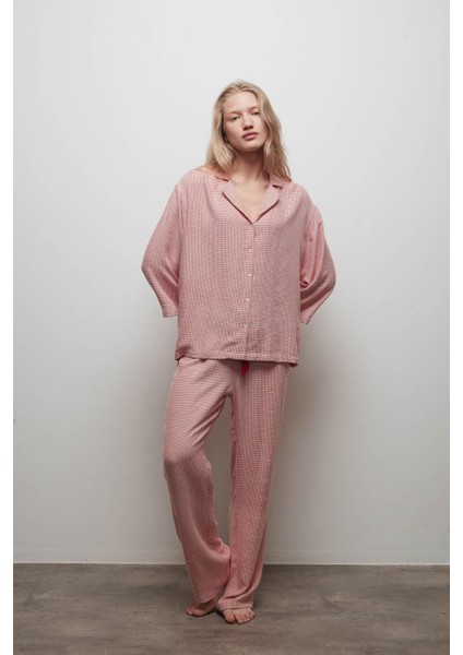 Kadın Viskon Dokuma Uzun Kollu Gömlek fiyatları