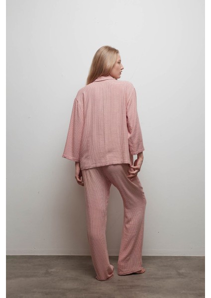 Kadın Viskon Dokuma Uzun Kollu Gömlek fırsatları