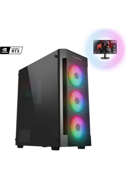 CRTG10 Ryzen 7 5700X 32GB Ddr4 1tb Nvme Rtx 4060 8gb 24 Inç Gaming Hazır Sistem