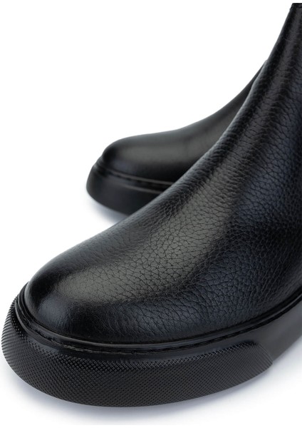 Erkek Deri Siyah Casual Bot 871 1510 Erk Bot SK24-25 Sıyah modelleri