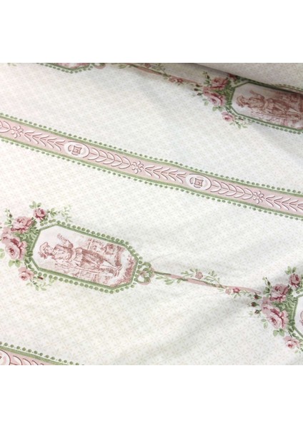 Toz Pembe Tablo Nevresimlik Poplin Kumaş-Tknhm