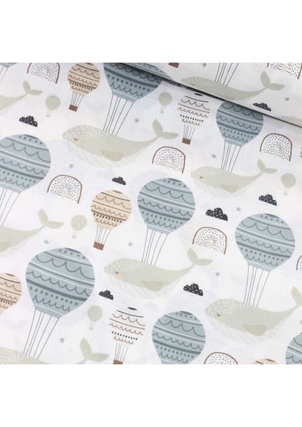 Bej Balina Nevresimlik Poplin Kumaş-Tknhm