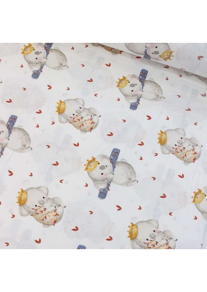 Koala Kiremit Yaprak Nevresimlik Poplin Kumaş- cm lh