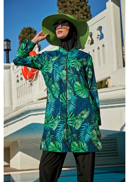 Paraşüt Tam Kapalı Tesettür Mayo R048 Zerda