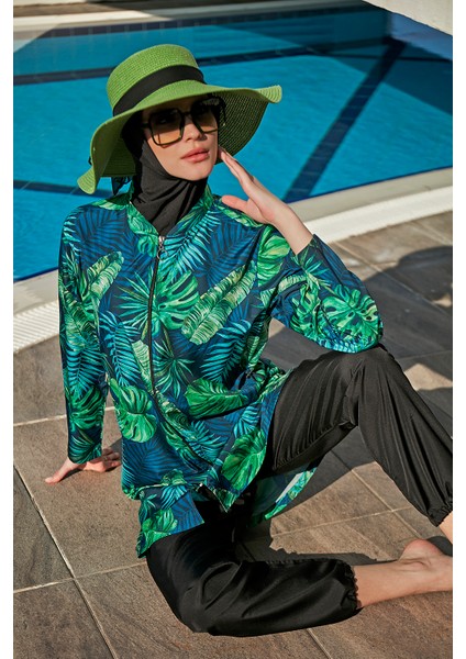 Paraşüt Tam Kapalı Tesettür Mayo R048 Zerda modelleri