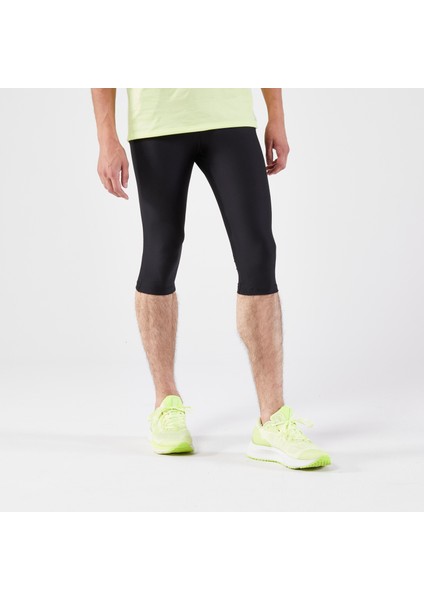 Kalenji Erkek 3/4 Tayt - Koşu - Siyah - KIPRUN Run 100 fırsatları