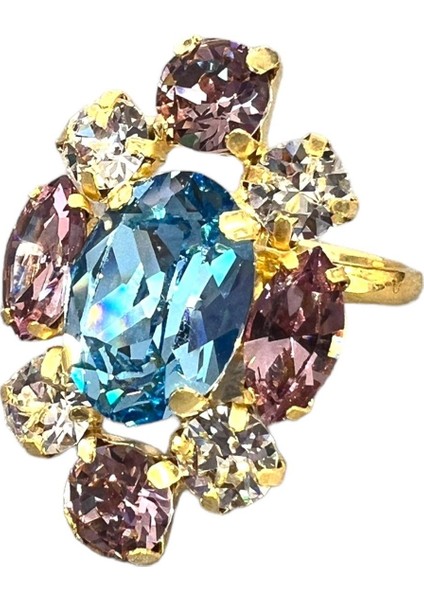 Swarovski Taşlı Avize Yüzük
