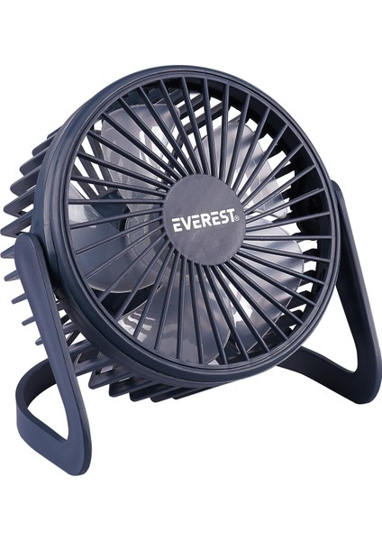 EFN-505 360 Derece Dönüş  Taşınabilir Mini Masaüstü Lacivert USB Fan Vantilatör