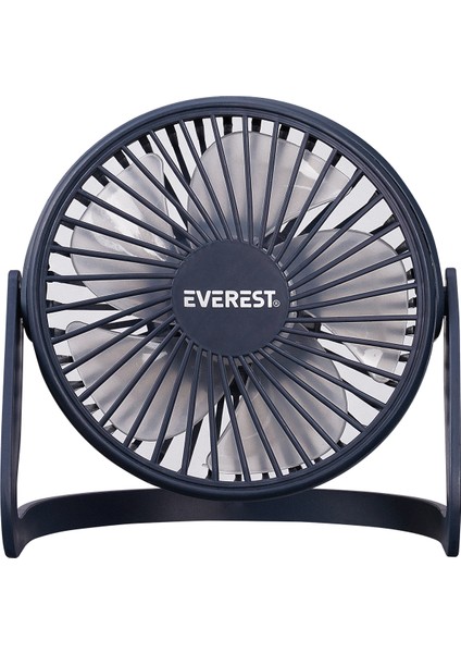 EFN-505 360 Derece Dönüş  Taşınabilir Mini Masaüstü Lacivert USB Fan Vantilatör