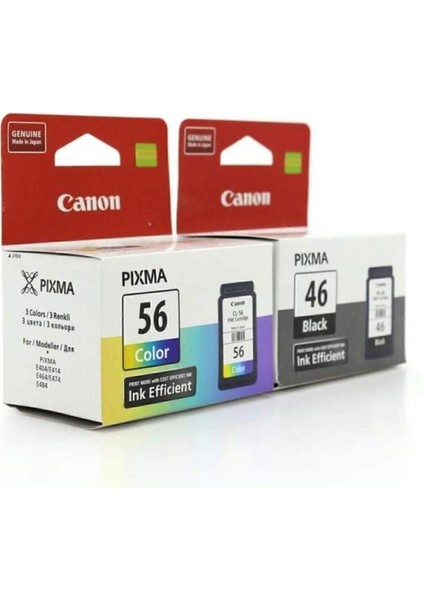 Pg-46/cl-56 Pixma E404/E414/E464/E484 Siyah-Renkli Kartuş CAN-PG465622