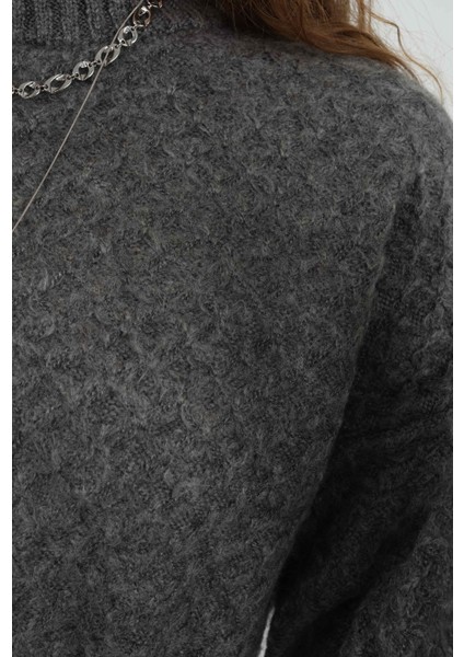 Örümcek Örgülü Kazak Antrasit fırsatları