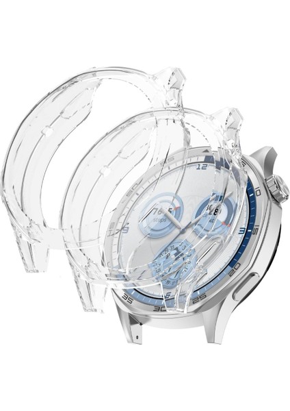 Huawei Watch Gt 5 Pro 46MM 2li Set Silikon Parlak Renkli Ekran Koruyuculu Kasa Koruyucu (42MM Değildir)