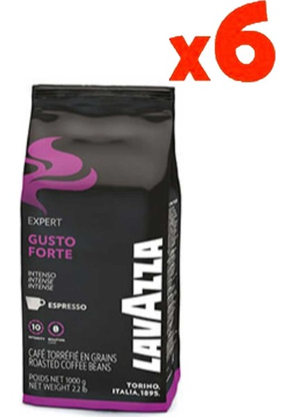 Gusto Forte Çekirdek Kahve (6 x 1000 Gr)