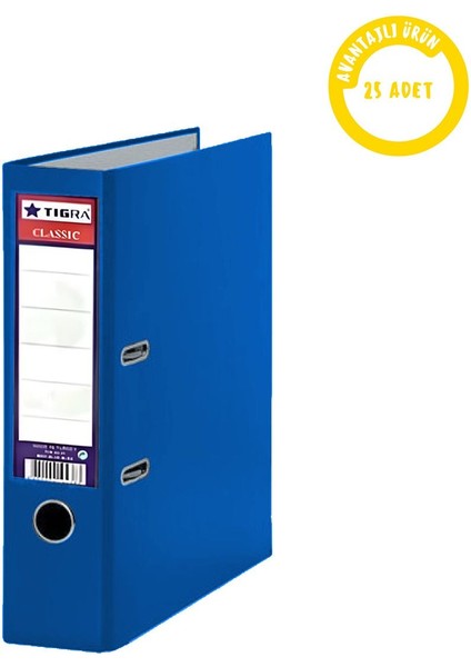 Classic Plastik Klasör 25'li Koli Geniş Ofis Büro Klasörü