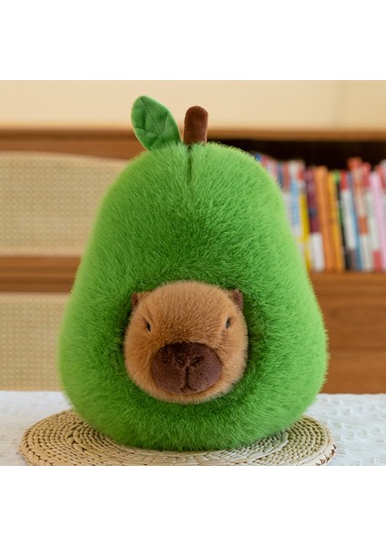 Avokado Capibala Peluş Oyuncak Yaratıcı Capibara Doll Çocuk Doll 46CM (Yurt Dışından)