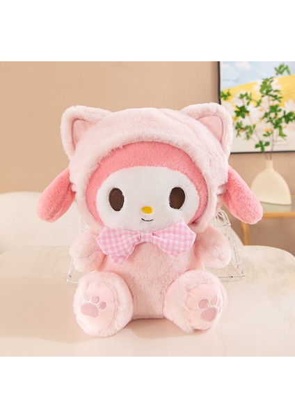 Sevimli Kt Kedi Bebek Bebek Kuromi Doll Melody Peluş Oyuncak Tarçın Köpek 45CM'E Dönüştürüldü (Yurt Dışından)