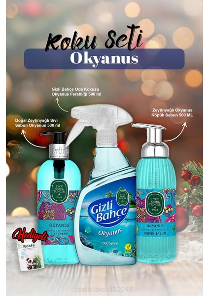 Sıvı ve Köpük Sabun 500ML, Oda Kokusu 500ML Okyanus ve Rosie Pamuk