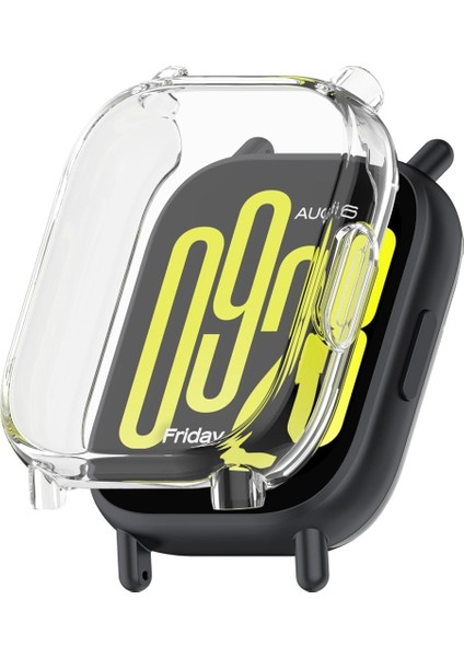 Redmi Watch 5 Active 2li Set Silikon Parlak Renkli Ekran Koruyuculu Kasa Koruyucu +Şeffaf