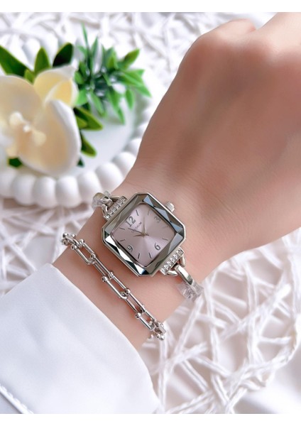 Özel Tasarım Vintage Seri Kadın Kol Saati+ Bileklik Hediyeli CL8458.M9 fiyatları