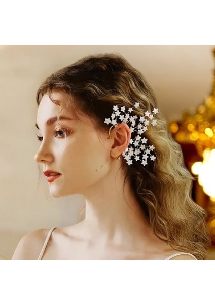 Yıldız Detaylı Tek Küpe