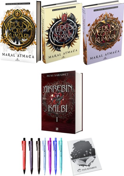 Medusanın Ölü Kumları 3lü Set (Ciltli) ve Akrebin Kalbi 1 (Ciltli)