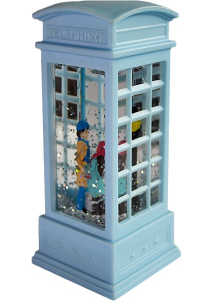 Renkli Telefon Kulübesi Kar Küresi fiyatları