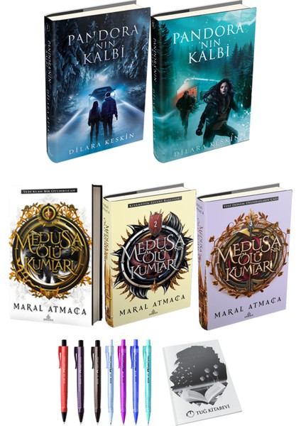 Medusanın Ölü Kumları 3lü Set (Ciltli) ve Pandora'nın Kalbi 2li Set (Ciltli)