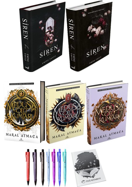 Medusanın Ölü Kumları 3lü Set (Ciltli) ve Siren 2li Set (Ciltli)