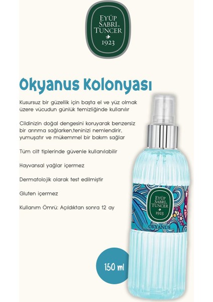 Okyanus Kolonya 150ML, Köpük ve Sıvı Sabun 500ML ve Rosie Pamuk
