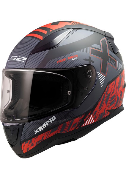 Rapıd 2 Xtreet Mat Siyah-Kırmızı (Kapalı Kask)