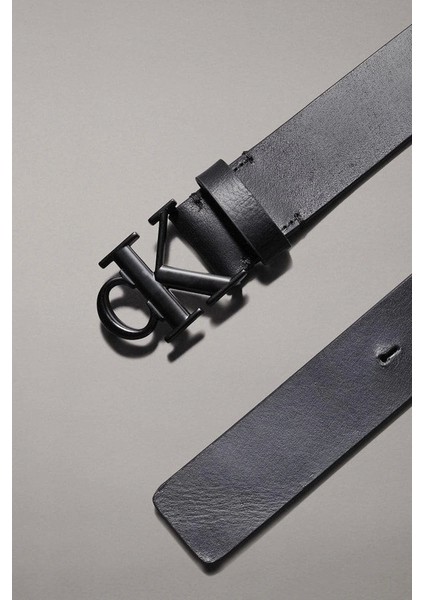 Round Mono Plaque Lthr Belt 35MM modelleri