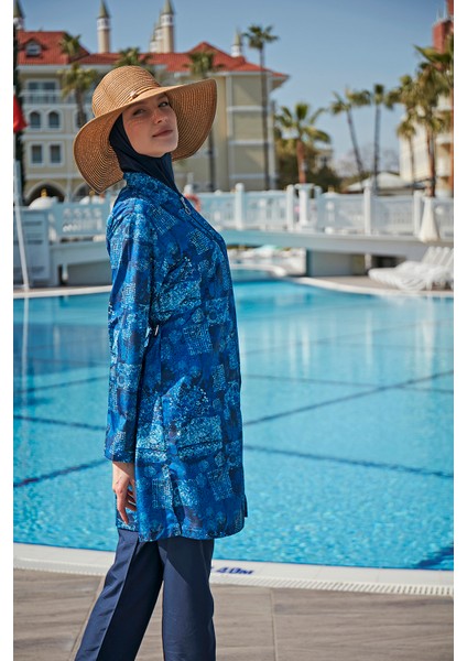 Paraşüt Tam Kapalı Tesettür Mayo R049 Leman modelleri