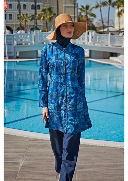 Paraşüt Tam Kapalı Tesettür Mayo R049 Leman indirimleri