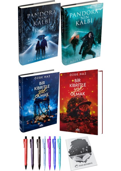 Bir Kibritle Yok Olmak 2li Set (Ciltli) ve Pandora'nın Kalbi 2li Set (Ciltli)