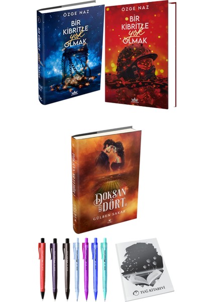 Bir Kibritle Yok Olmak 2li Set (Ciltli) ve Doksan Artı Dört 2 (Ciltli) Gülben Sakar