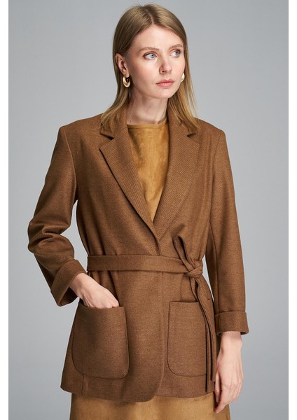 Mono Yaka-Cep Detaylı, Ceket