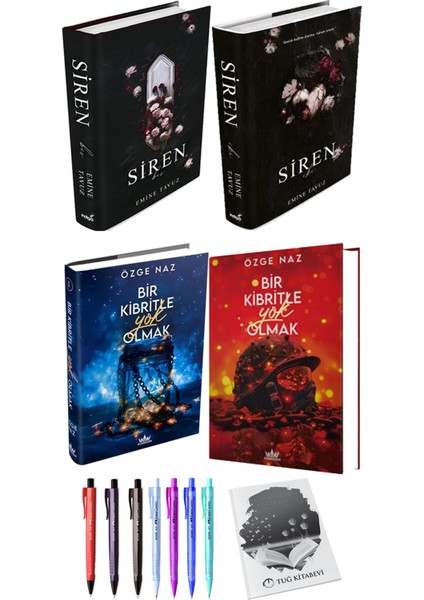 Bir Kibritle Yok Olmak 2li Set (Ciltli) ve Siren 2li Set (Ciltli)