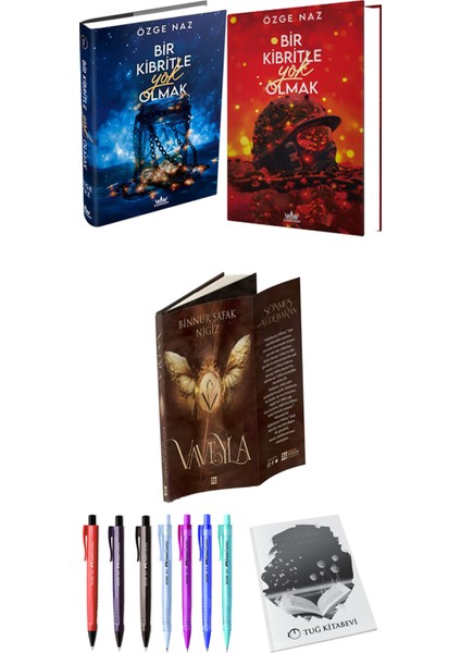 Bir Kibritle Yok Olmak 2li Set (Ciltli) ve Vaveyla (Ciltli) Binnur Şafak Nigiz
