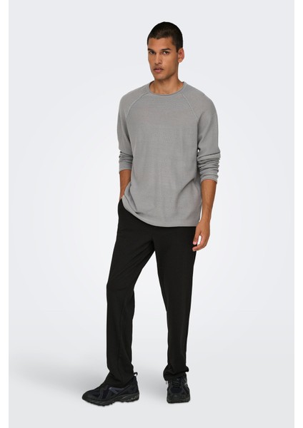 Erkek Onsmark Regular Fit Chino Pantolon 22033199 Siyah fiyatları