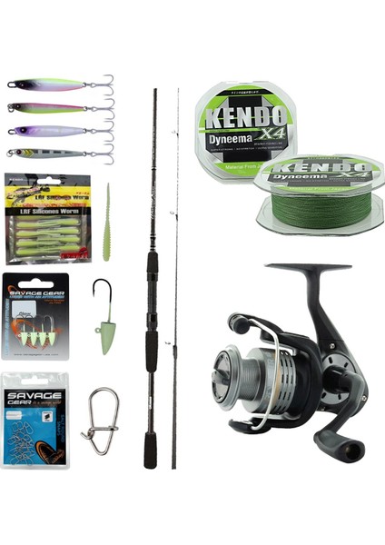 Yek Outdoor Yekoutdoor Full Yemli Lrf Olta Seti Okuma Wave Power 213 cm 0-8 gr Lrf Kamışı&okuma Revenger Rv-25 Fd Olta Makinesi