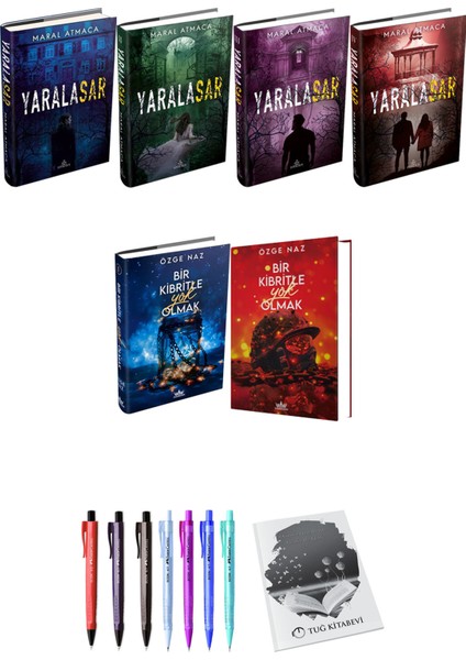 Bir Kibritle Yok Olmak 2li Set (Ciltli) ve Yaralasar 4lü Set (Ciltli)