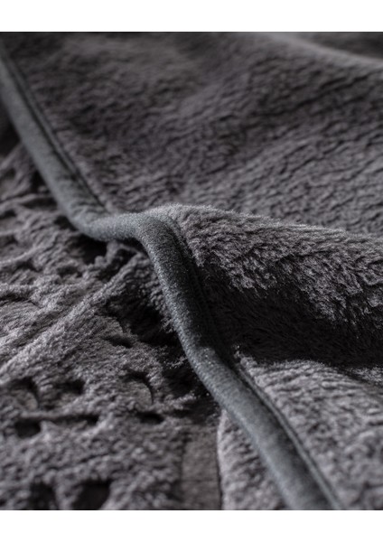 Rochelle Çift Kişilik Vizon Emboss Battaniye - Antrasit indirimleri