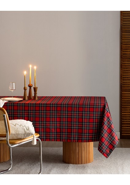 Eclisse Masa Örtüsü - Kırmızı - 150 x 260 cm